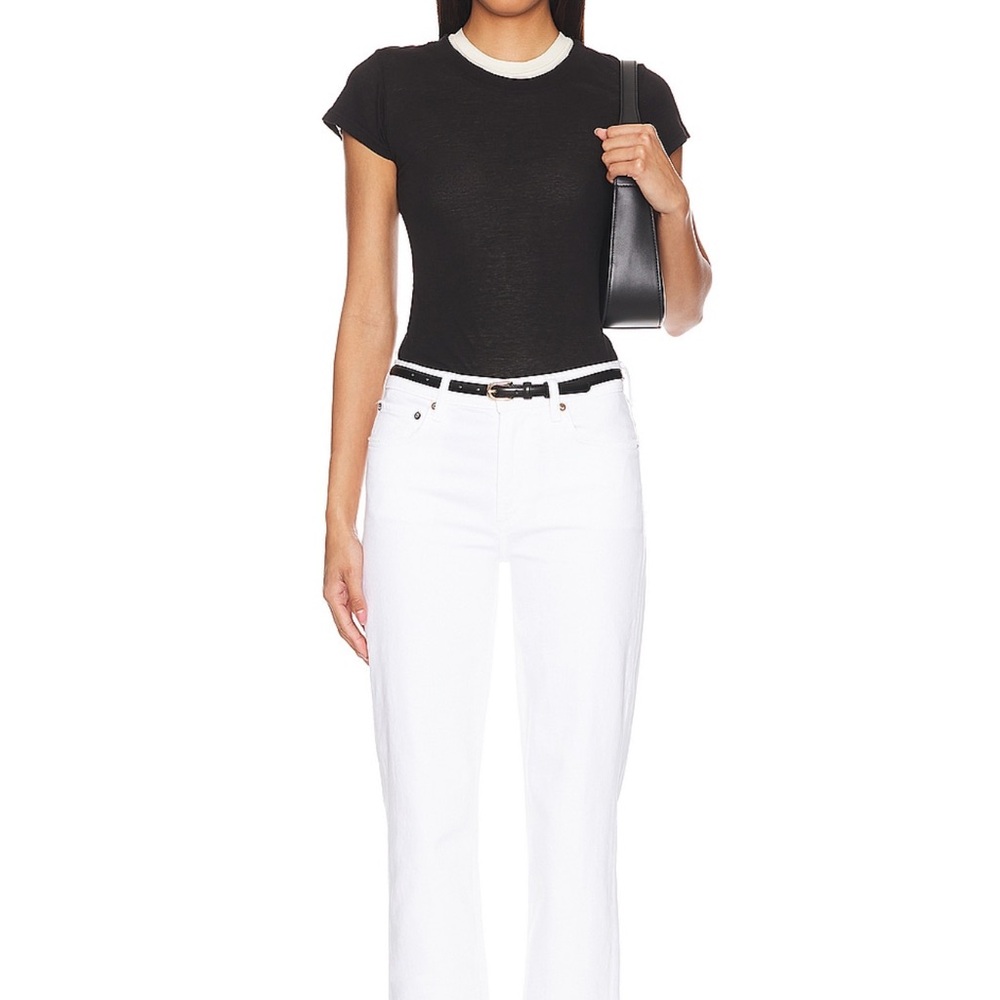 Agolde BNWT Mid Rise Kye Straight Crop in Cake